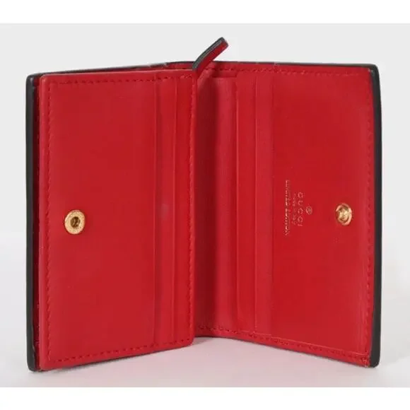 GUCCI Limited Edition GG Supreme Heart Snake Bifold Wallet - Picture 2 of 5